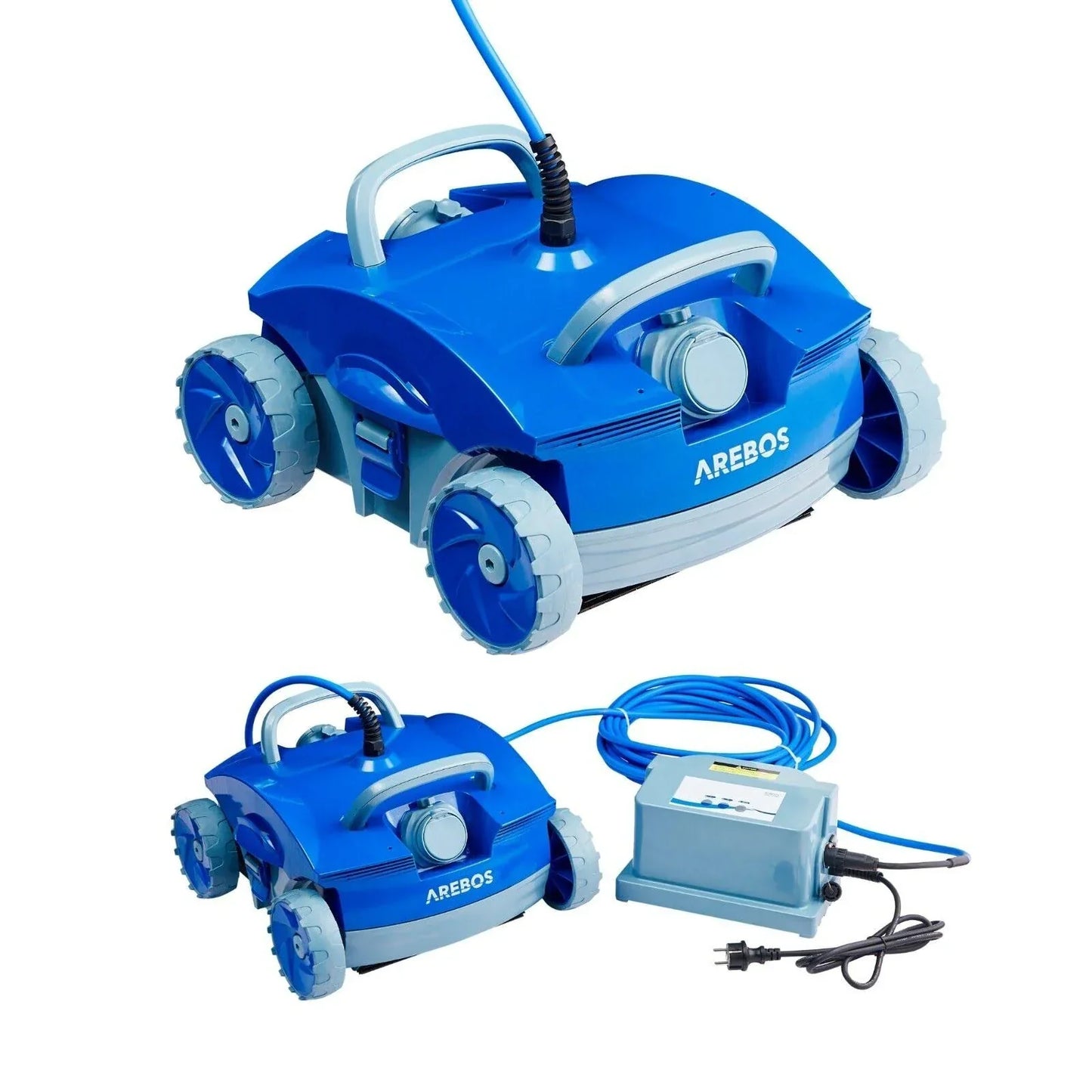 Arebos - Poolroboter Poolrunner Poolsauger Bodenreiniger Poolreiniger Pool Roboter - Blau