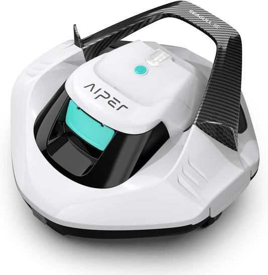 AIPER Poolroboter, Quad-Motorensystem, WavePath Navigationstechnologie, 3 Reinigungsmodi, Wandklettern, Poolsauger Akku Kabellos