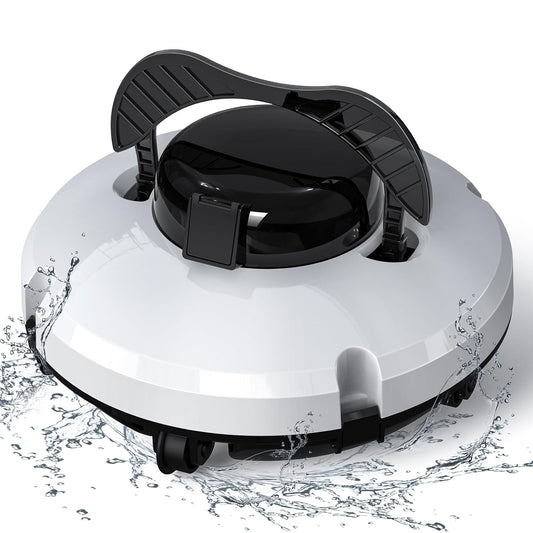 ADSAQOP Poolroboter, Kabelloser Wiederaufladbarer Poolsauger, Poolreiniger mit Selbstparkend