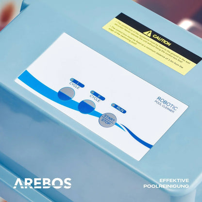 Arebos - Poolroboter Poolrunner Poolsauger Bodenreiniger Poolreiniger Pool Roboter - Blau